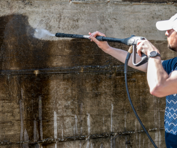 Vorher · Fassadenreinigung