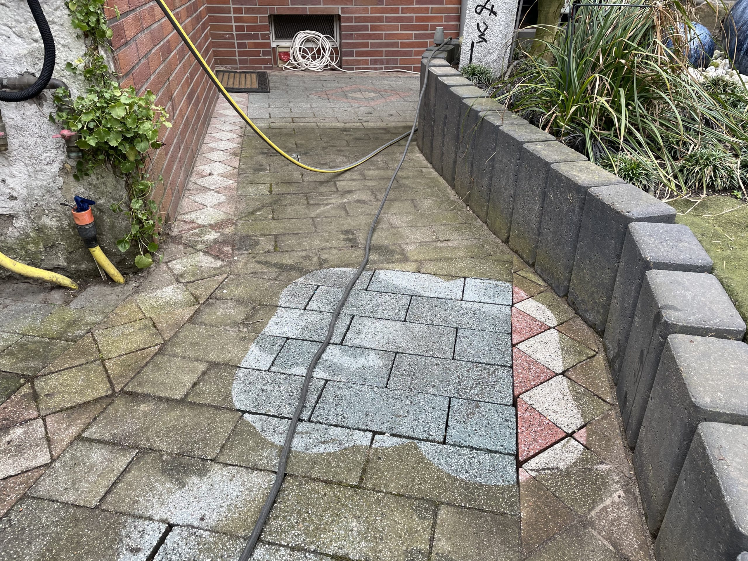 Vorher · Kunstharzverfugung